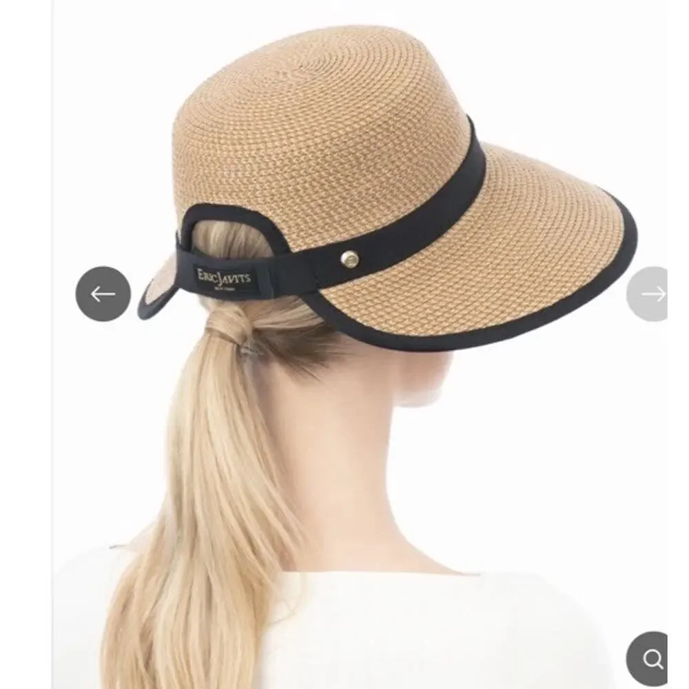 Eric Javits Sunbust Hat/ Visor Packable UPF 50+ NEW $295 - Picture 4 of 10